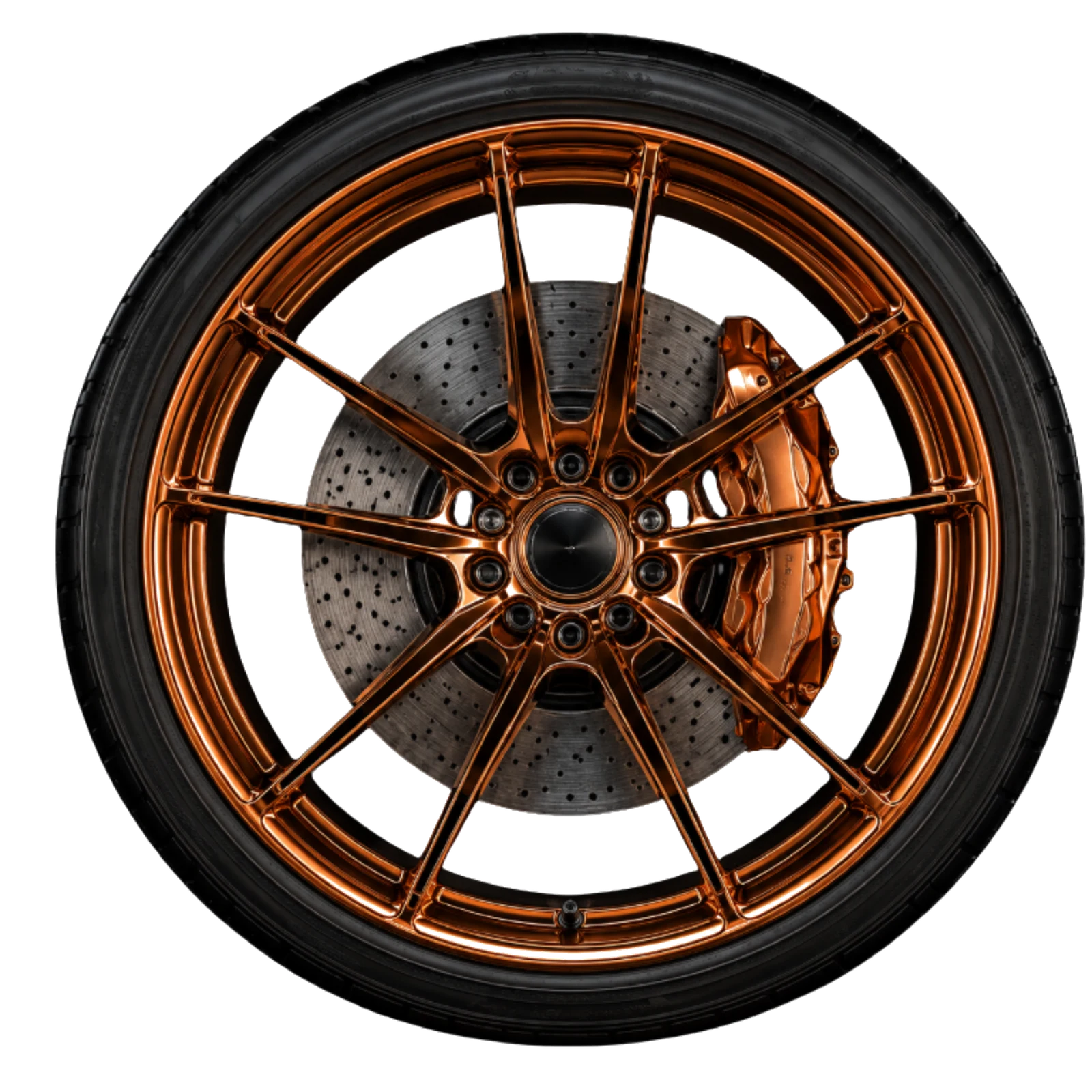 Vordere Felge in Bronze